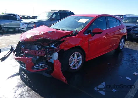 2017 Chevrolet Cruze Lt Auto из США, поврежденный, VIN 3G1BE6SM8HS584111